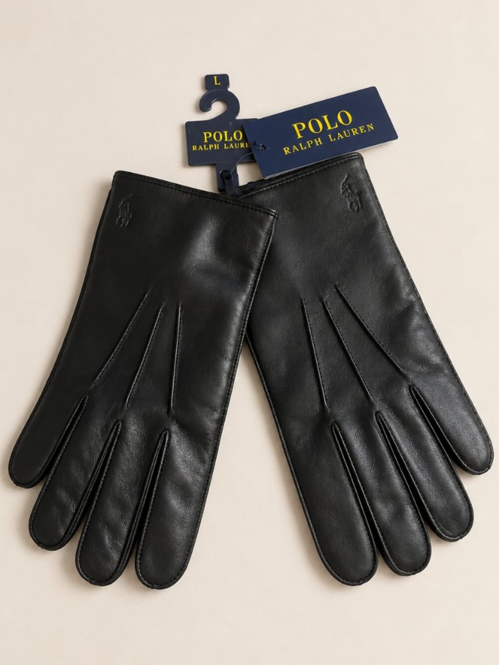 Polo Ralph Lauren Insulated Water Repellant Sheepskin Touch Screen Leather NWT